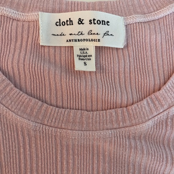 ANTHROPOLOGIE / CLOTH & STONE Ribbed Tee - Picture 12 of 12